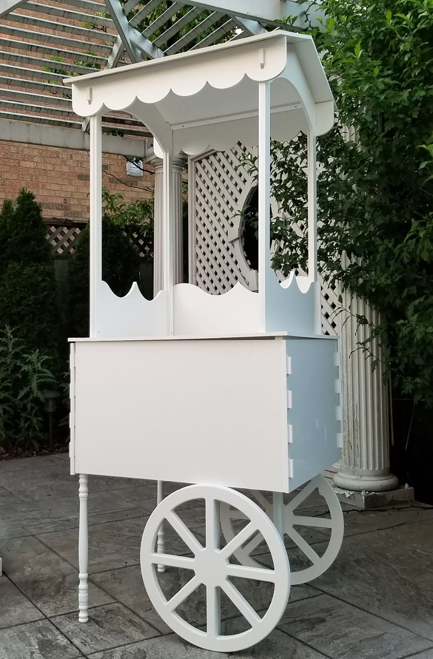Small Candy Cart, Party Cart on Wheels for Birthdays and Weddings