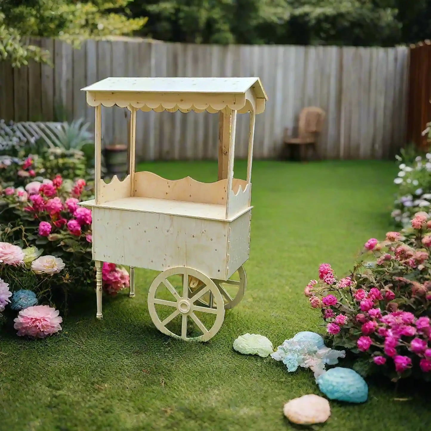 Collapsible Coffee Cart, Wooden Candy Cart For Sale
