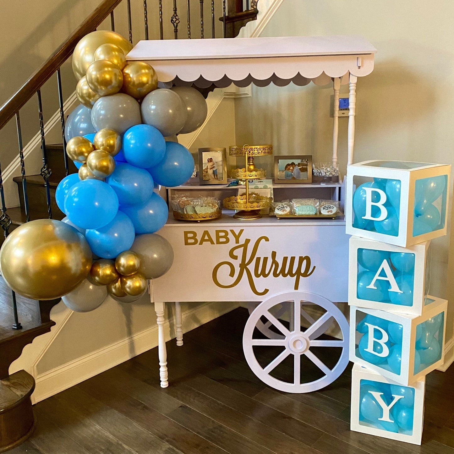 Large Fancy Sweet Cart, stunning at your party cart decoration!