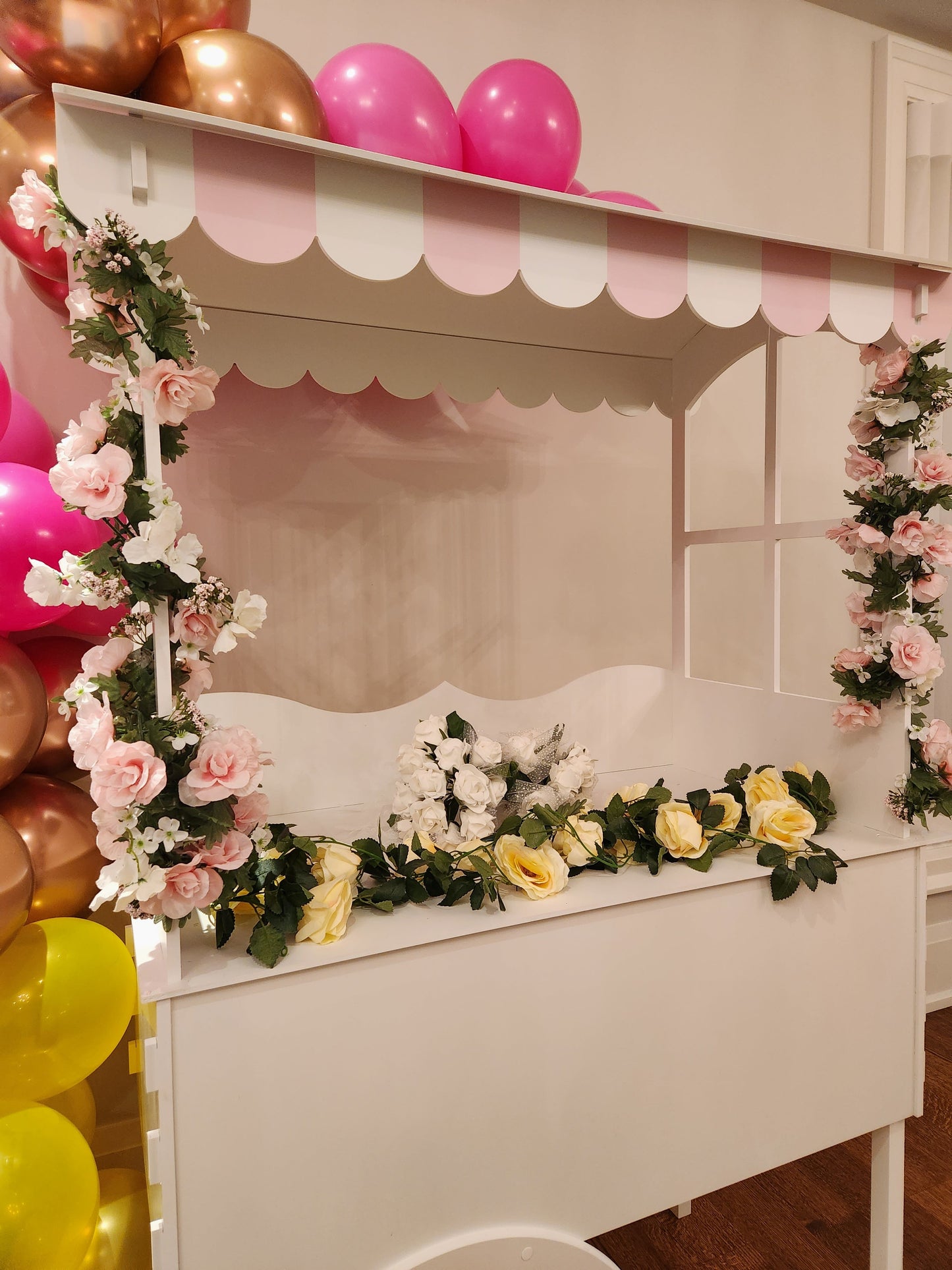 Candy Cart on Wheels with Pink Roof to Buy