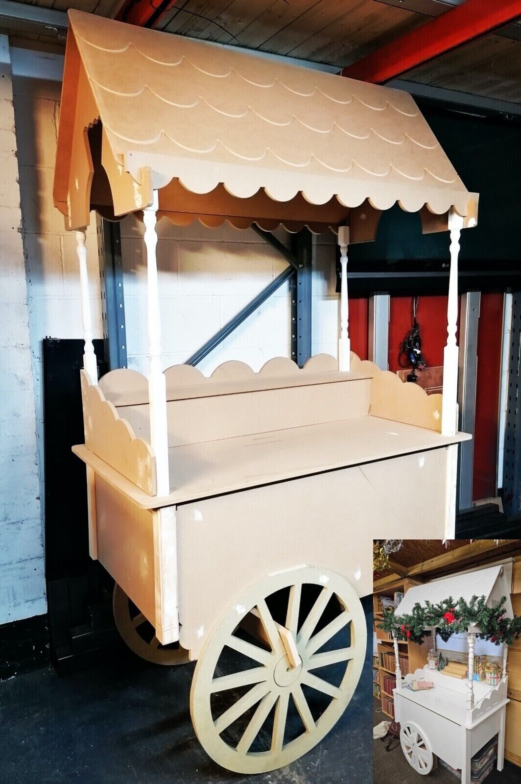 Candy Cart Display Stand Sweet Wedding Party Stand, Plain or White.
