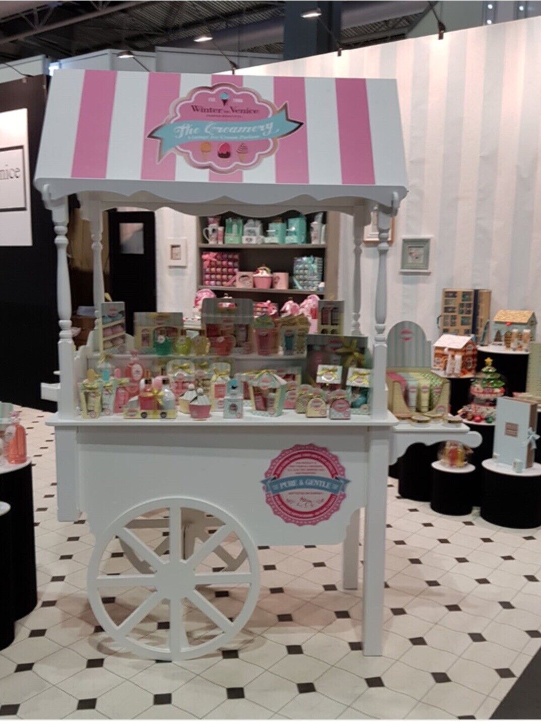 Candy Carts Wedding Cart New 2 Sizes Sweet Cart Display Fully Collapsible White