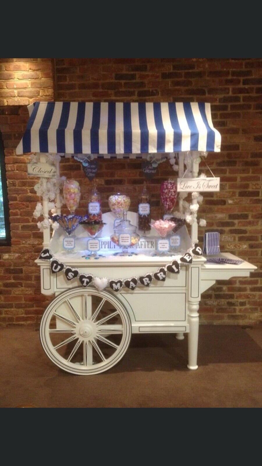 Sweet Candy Cart For Sale Weddings Events Promotions Displays Collapsible
