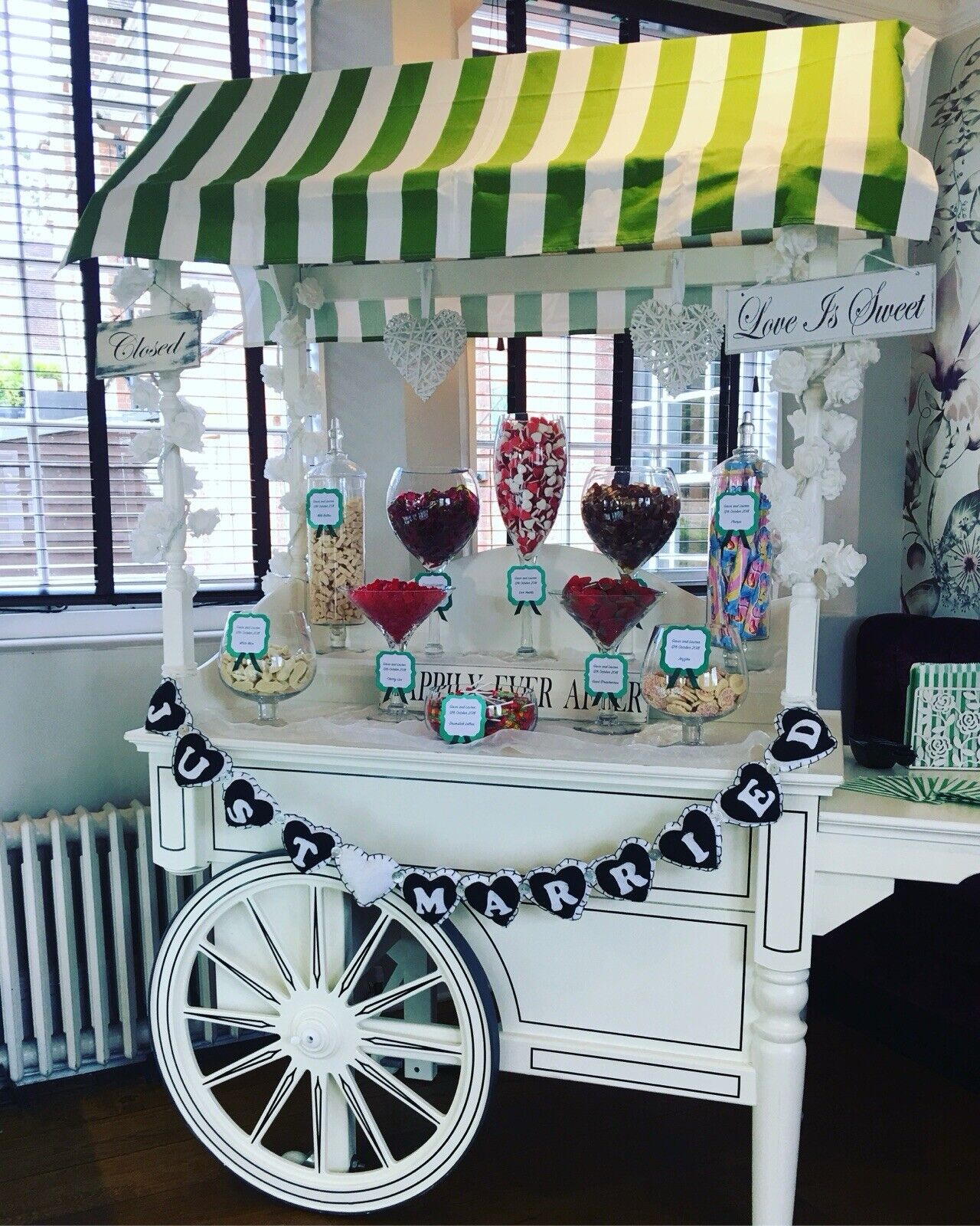 Sweet Candy Cart For Sale Weddings Events Promotions Displays Collapsible