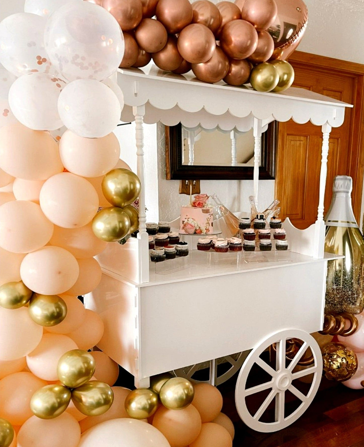 Large Fancy Sweet Cart, stunning at your party cart decoration!