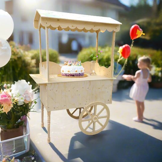 Collapsible Coffee Cart, Wooden Candy Cart For Sale