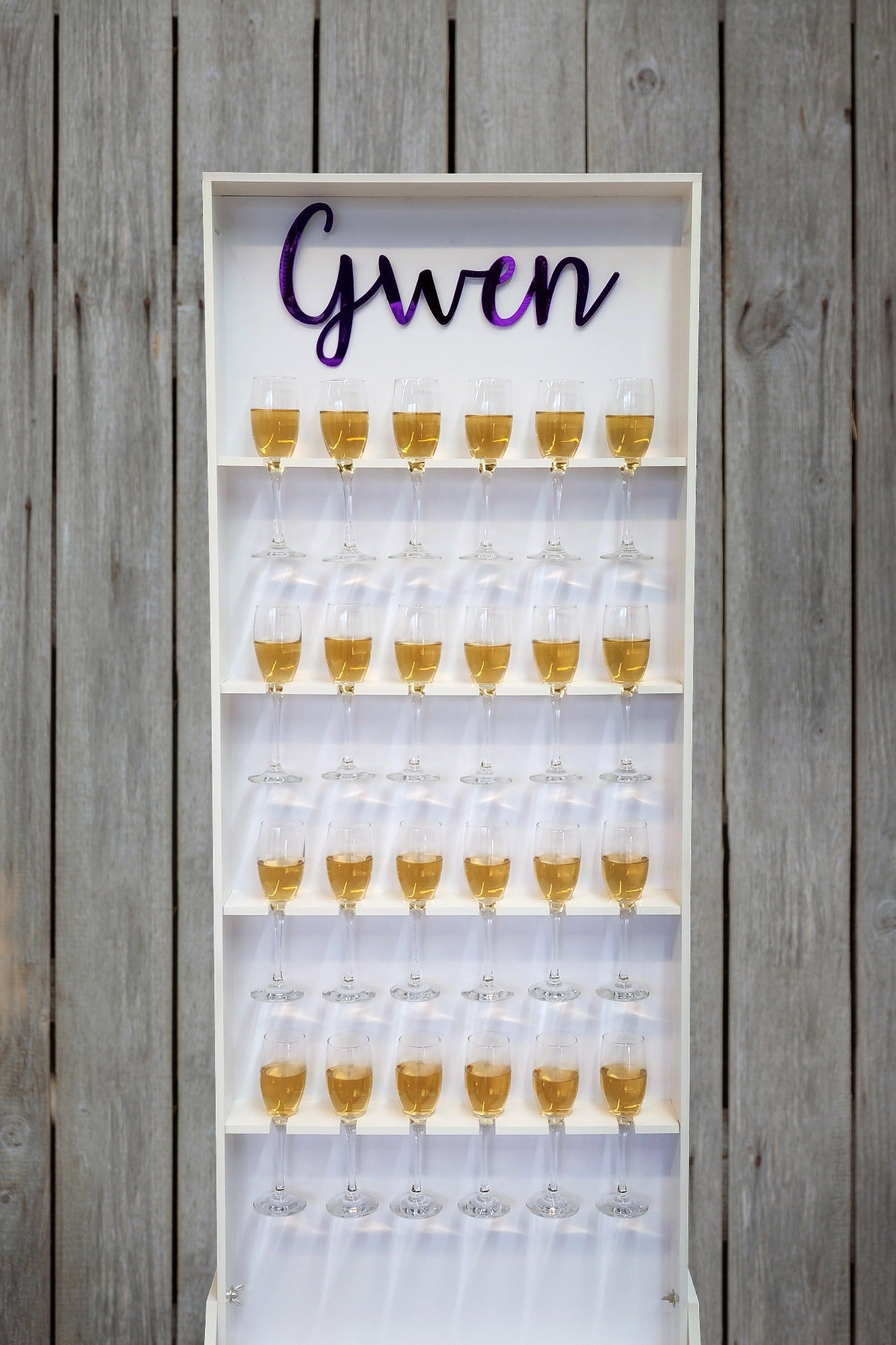 24 Glass Champagne Wall Stand Rack New 2024