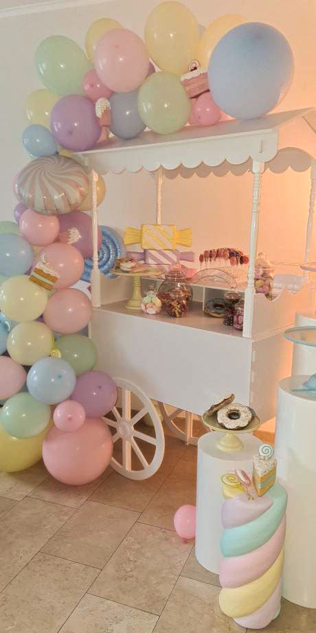 Large Fancy Sweet Cart, stunning at your party cart decoration!