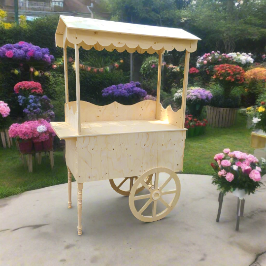 Collapsible Coffee Cart, Wooden Candy Cart For Sale