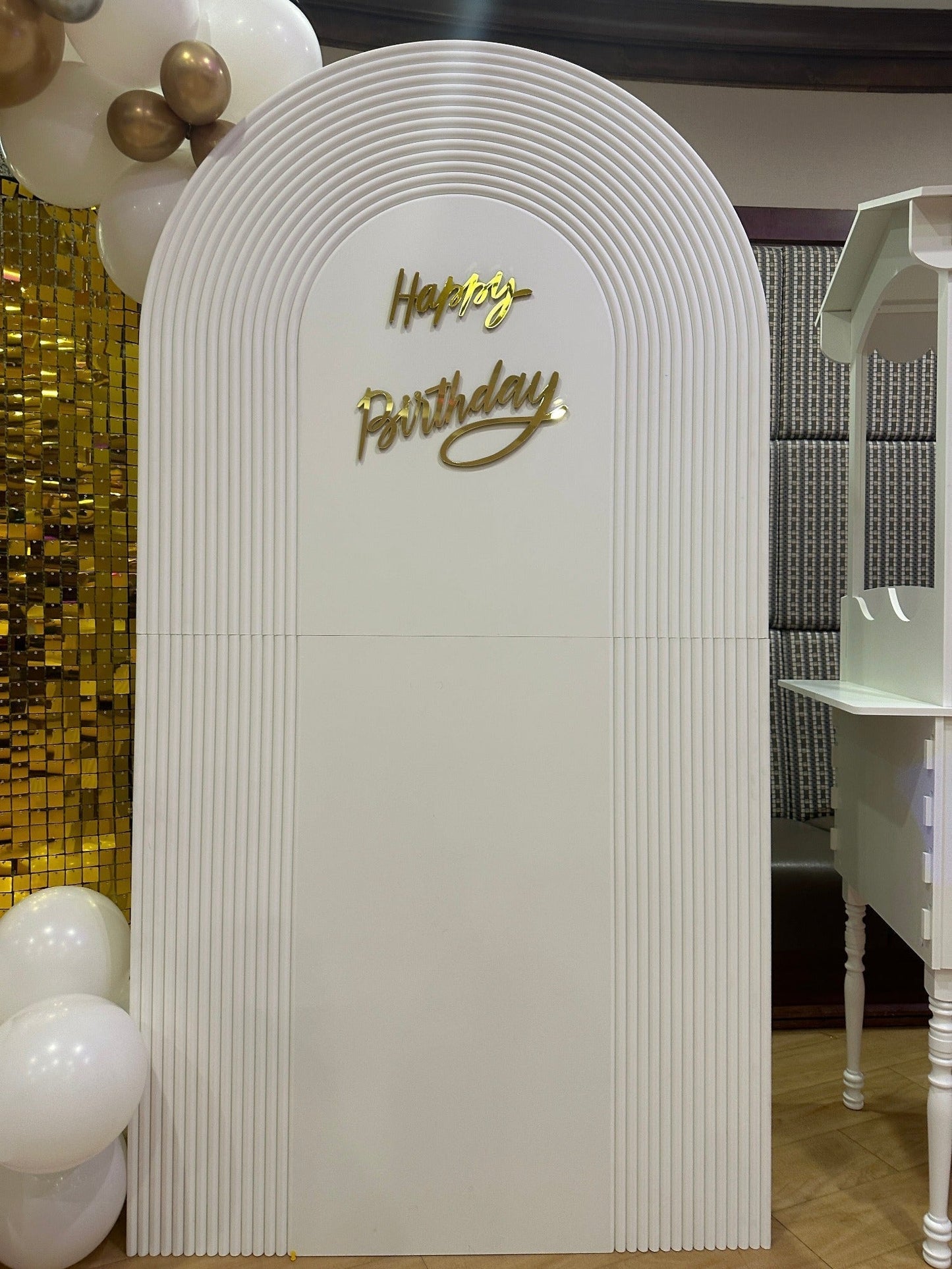 White Arc Foldable Backdrop For Sale