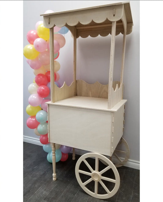 Small Wooden Candy Cart For Sale
