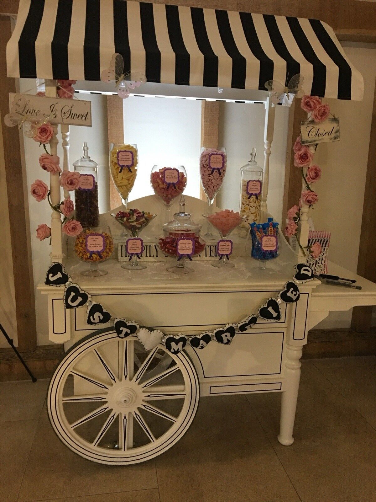 Sweet Candy Cart For Sale Weddings Events Promotions Displays Collapsible