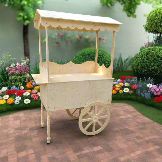 Collapsible Coffee Cart, Wooden Candy Cart For Sale
