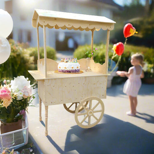 Collapsible Coffee Cart, Wooden Candy Cart For Sale