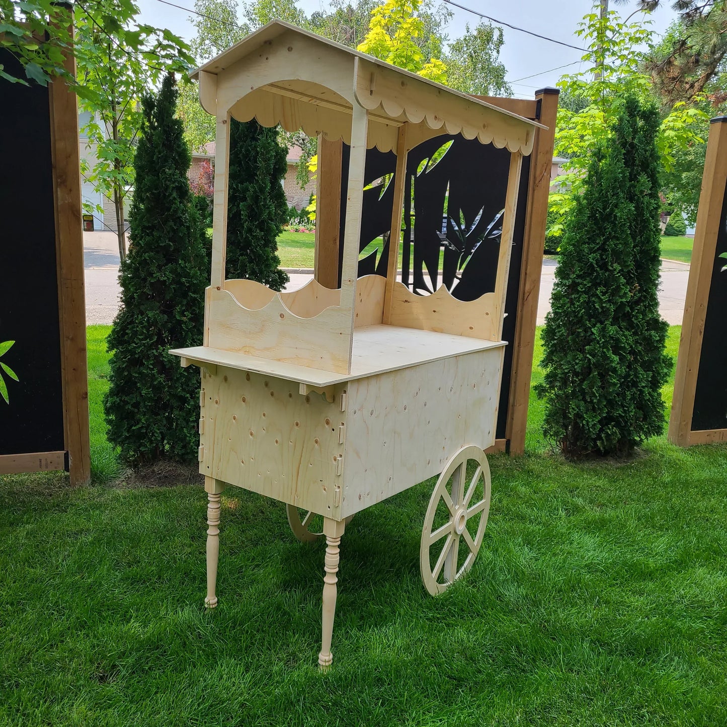 Collapsible Coffee Cart, Wooden Candy Cart For Sale